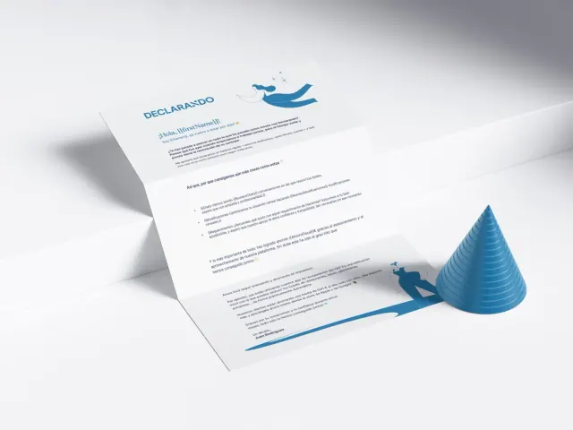 Folded letter