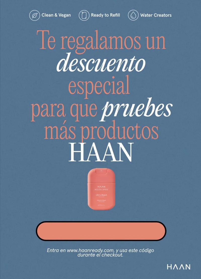 Flyer de Haan enviado con Posthero para upselling
